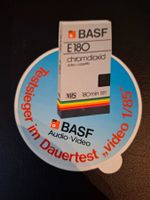 Vintage Rar Sticker Aufkleber BASF Video Cassette Wie Neu!