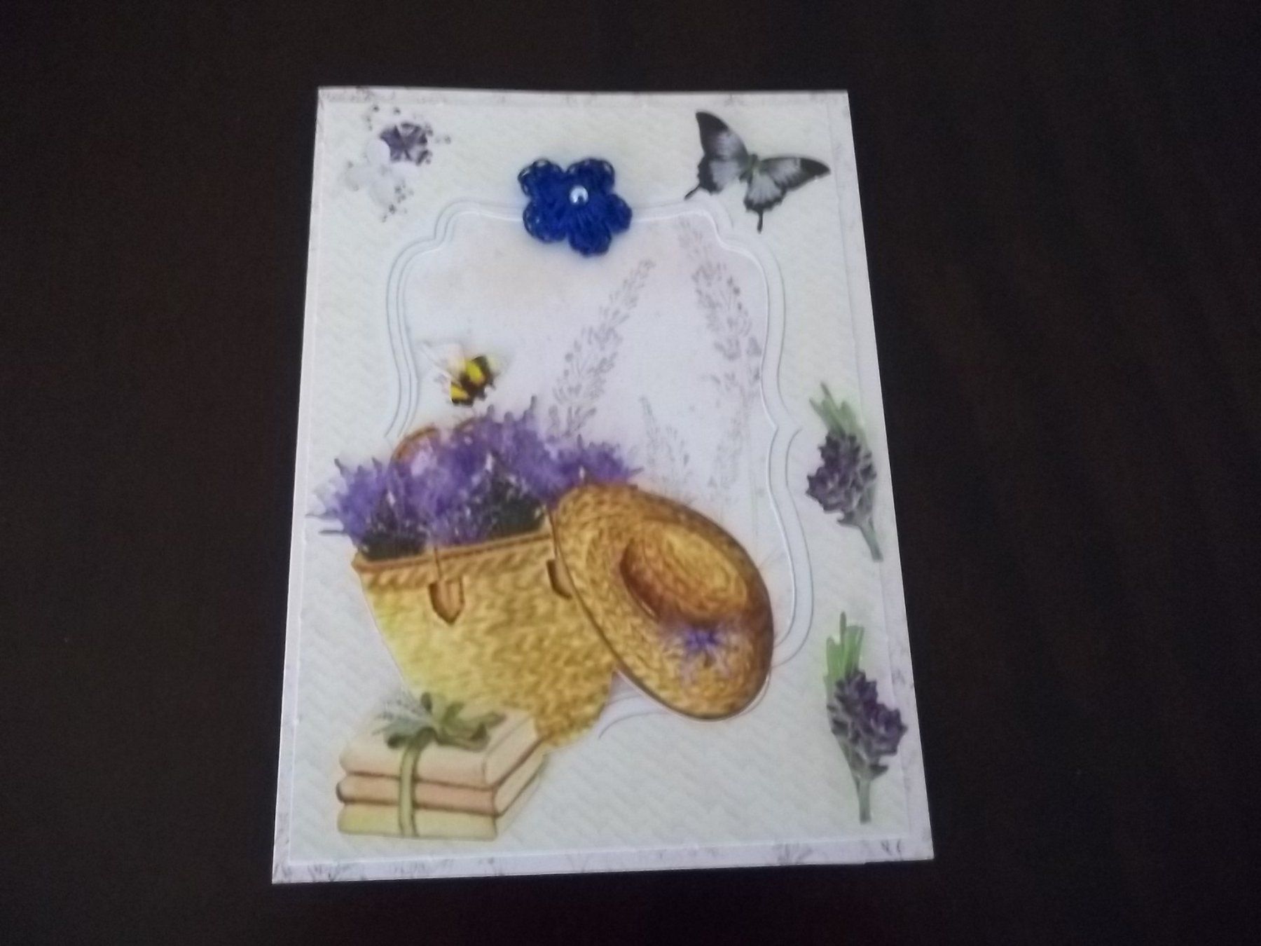 Cartoline: Handgemachte Karte  (Lavendel) – Nuovo (secondo la descrizione) da Olten venduto da Capitole66