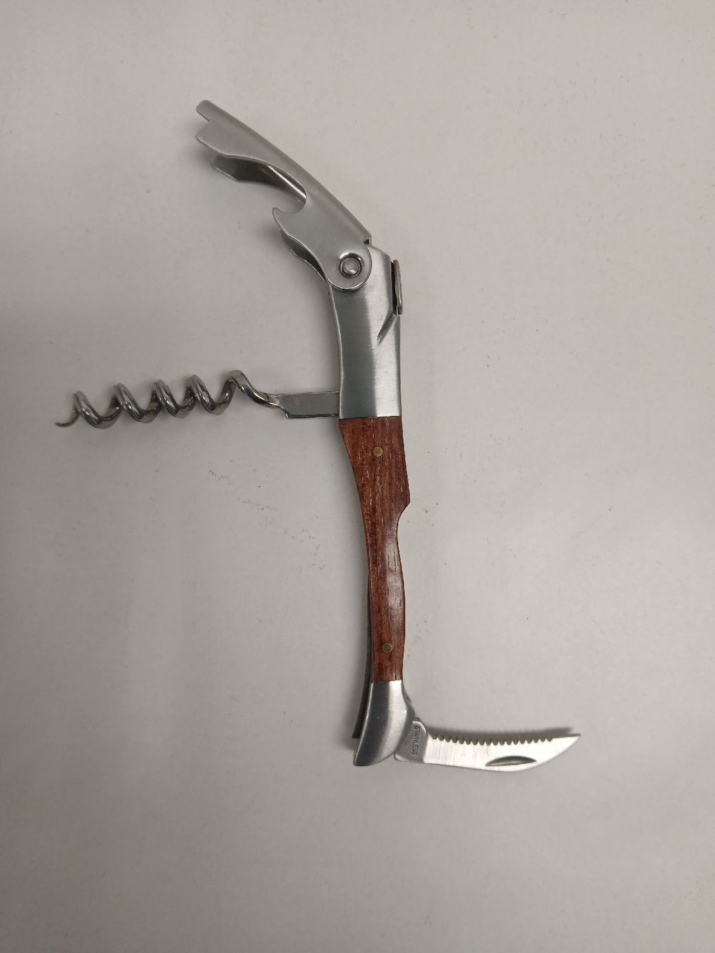 Apribottiglie & Tappi per chiusura: NEW! Corkscrew - Wood Handle, Stainless Ste – Nuovo e nell'imballaggio originale da Dübendorf venduto da LoRi-2026