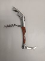NEW! Corkscrew - Wood Handle, Stainless Ste