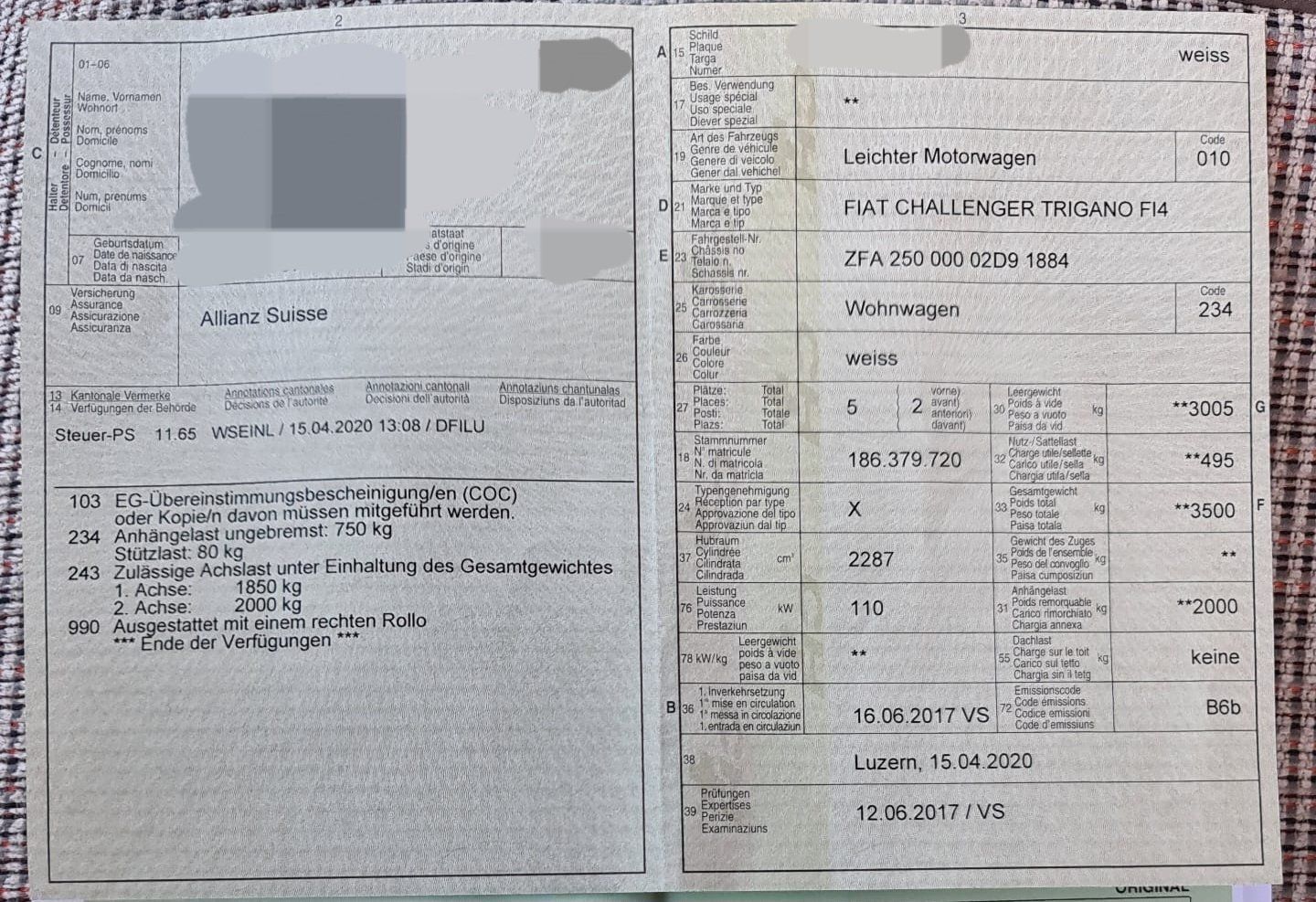 Challenger Veicoli da campeggio: Challenger Mageo 398 XLB – Usato da Emmenbrücke venduto da MasterLA 9