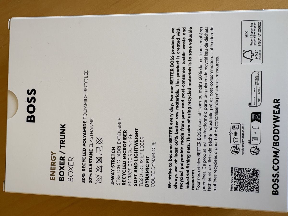 Hugo Boss Biancheria intima: Boxer/Trunk BOSS size L – Nuovo e nell'imballaggio originale da Viganello venduto da Coucouk 3