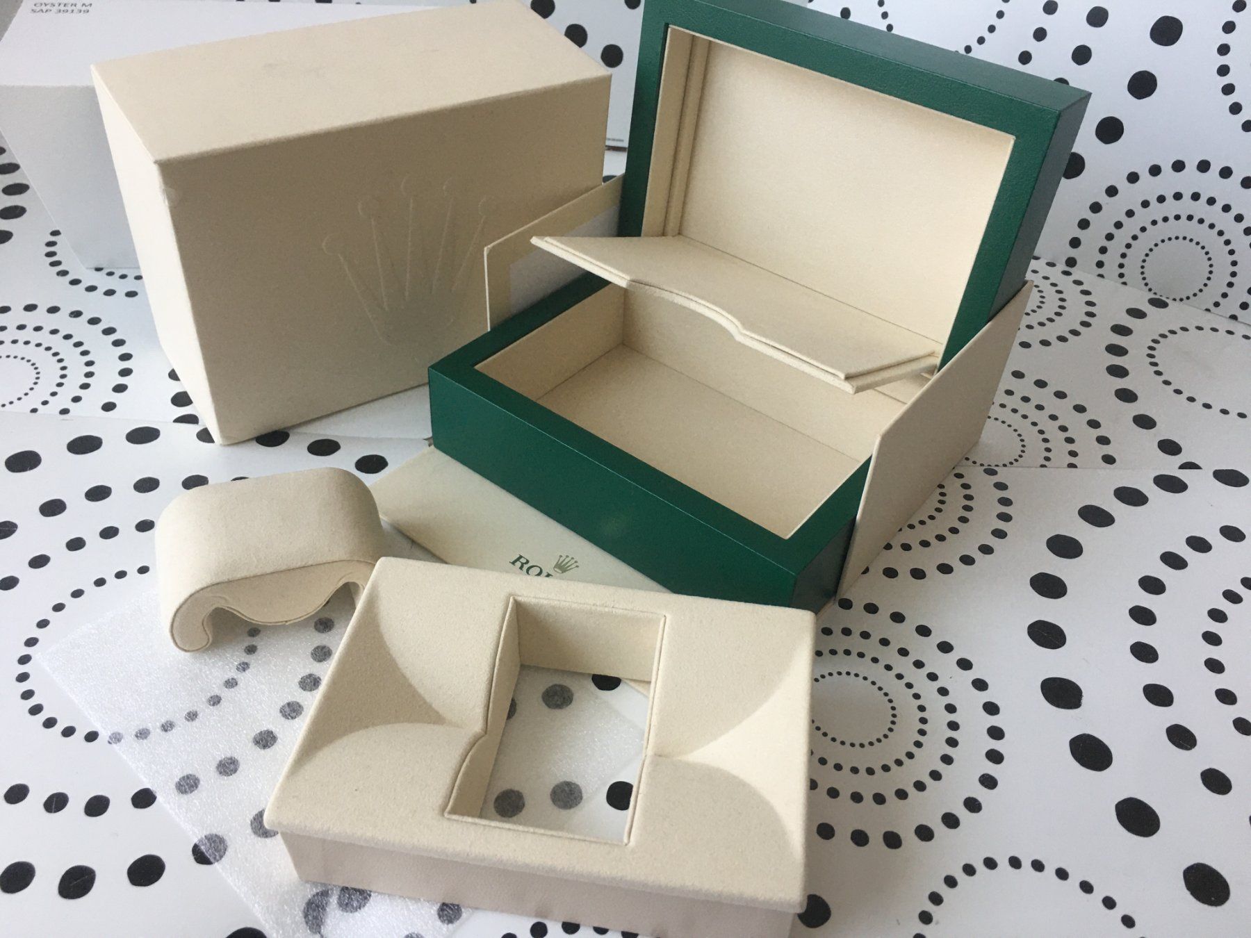 Rolex Scatole porta orologi: ROLEX ORIGINAL - MEDIUM WATCH CASE BOX ECRIN SCHACHTEL !!! – Nuovo (secondo la descrizione) da Epalinges venduto da dream-watch 4