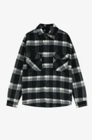 Pull&Bear Veste à carreaux Homme - Taille L