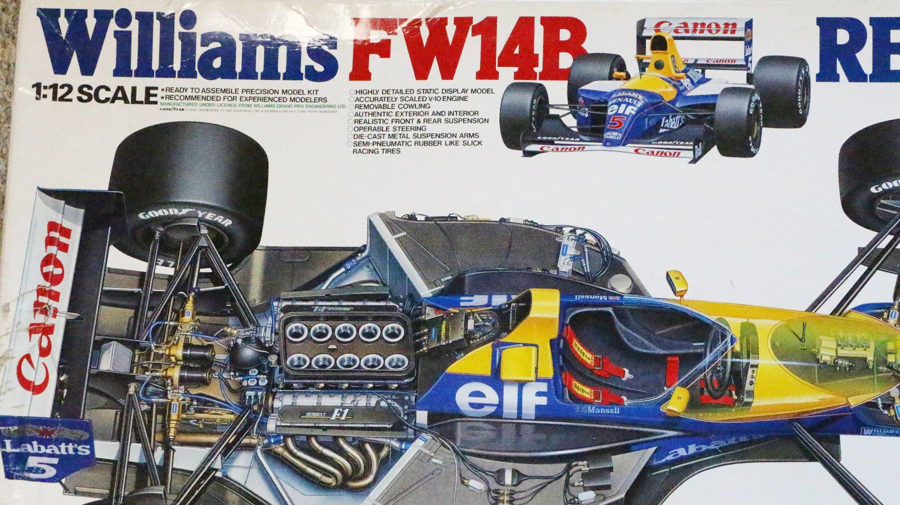 Tamiya Modellautos: Tamiya Williams FW14B Renault 1:12 – Neu (gemäss Beschreibung) aus Mörschwil von Ferrari-V8 2
