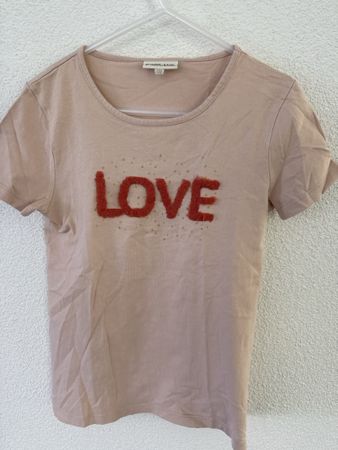 Pomp de lux T-Shirt, Gr. 134/140, "LOVE" Applikation, Top!