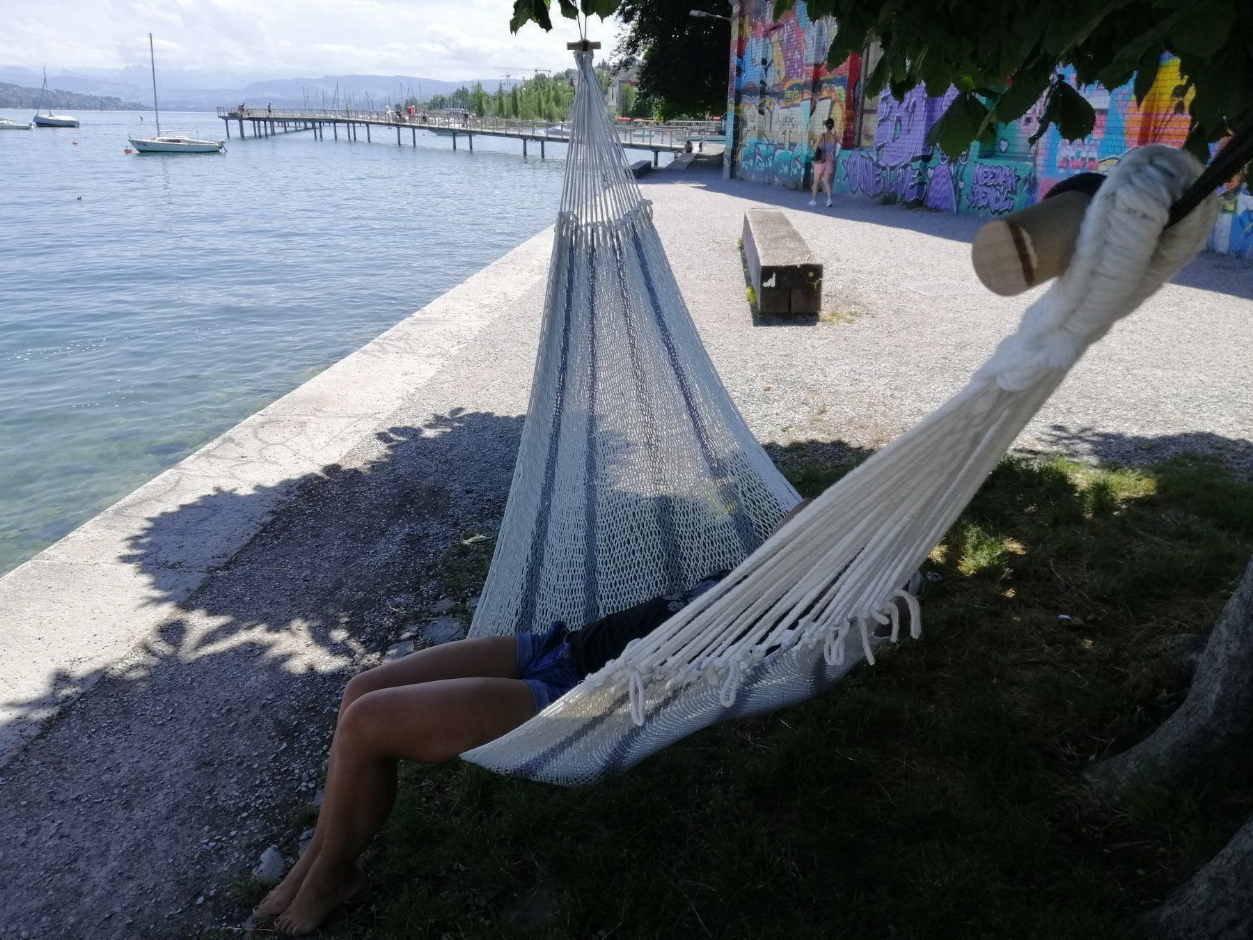 Amache: Handwoven Mayan Net Hammock in Cotton – Nuovo e nell'imballaggio originale da Dübendorf venduto da Mayan-Dreams 2