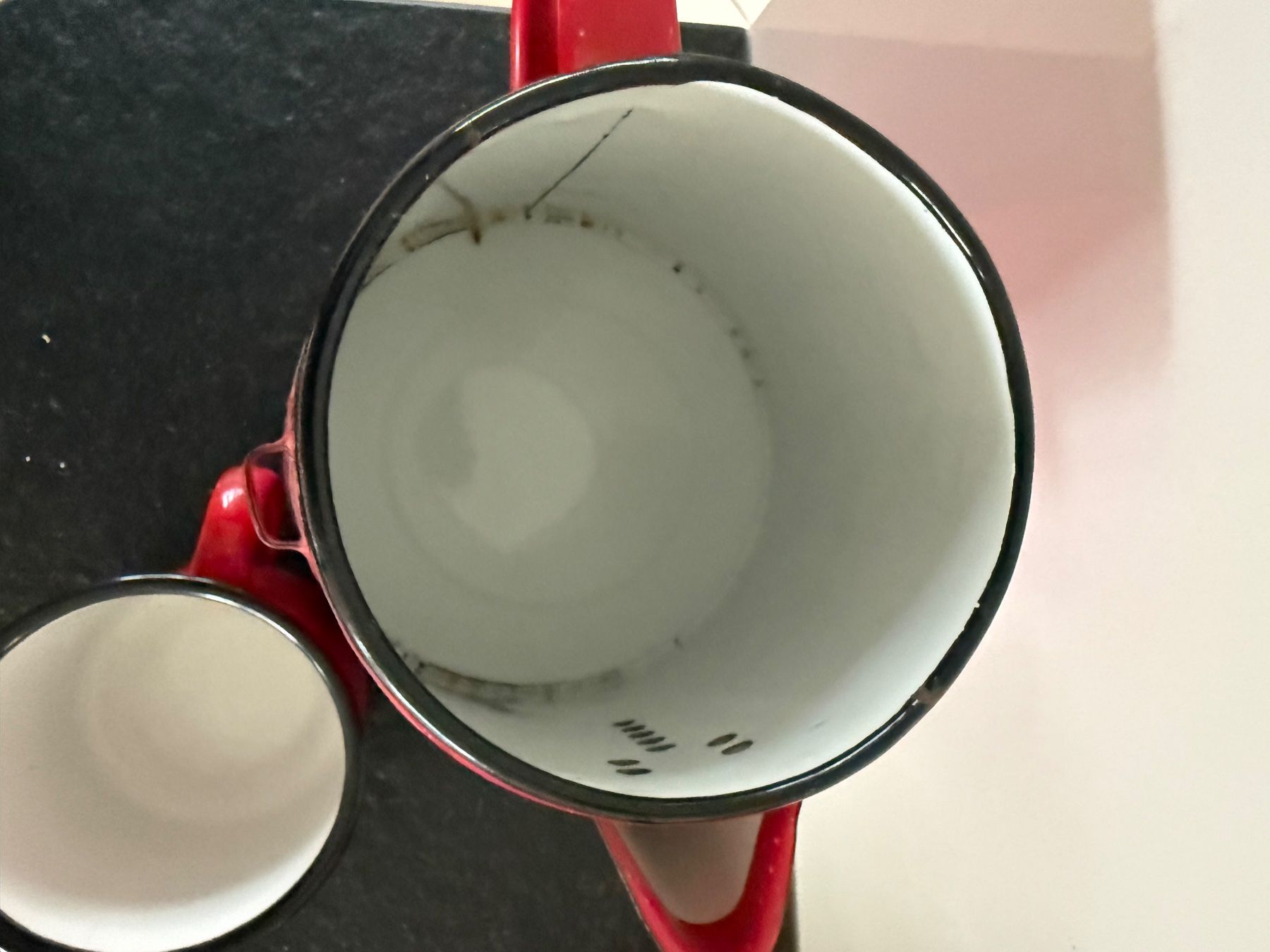 Caraffe: Vintage Emailekrug mit Tasse – Usato da Kirchdorf venduto da Vintagewunder 4