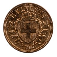 Schweiz / Suisse - 2 Rappen - 1909