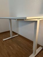 Schreibtisch höhenverstellbar weiss 120x70 cm