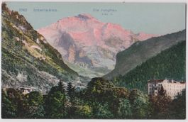 AK Interlaken mit Jungfrau, ungel. um ca. 1910-20