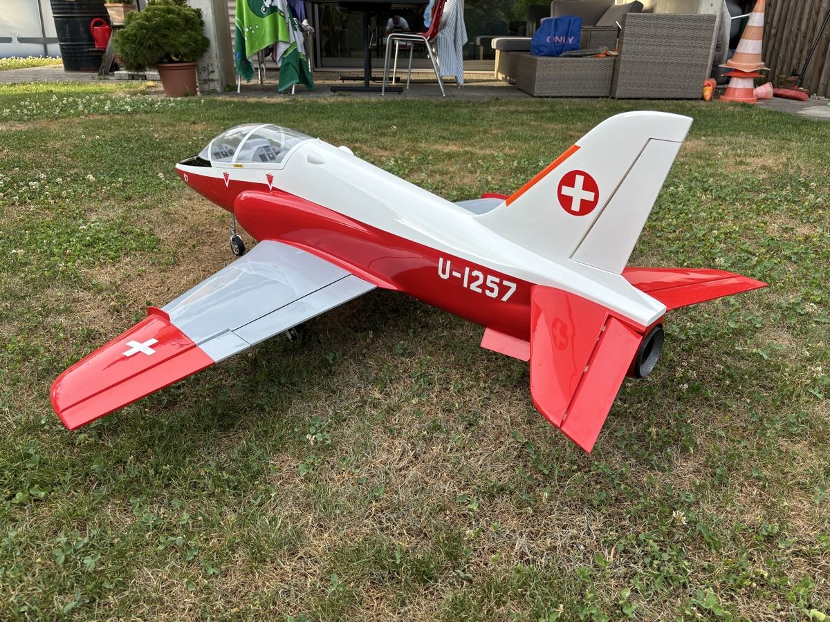 E-Flite Modellismo RC: SebArt mini BaeHawk mit KingTech K45G4+ Turbine plus 4 Akkus – Usato da Neuenegg venduto da Puerror 3