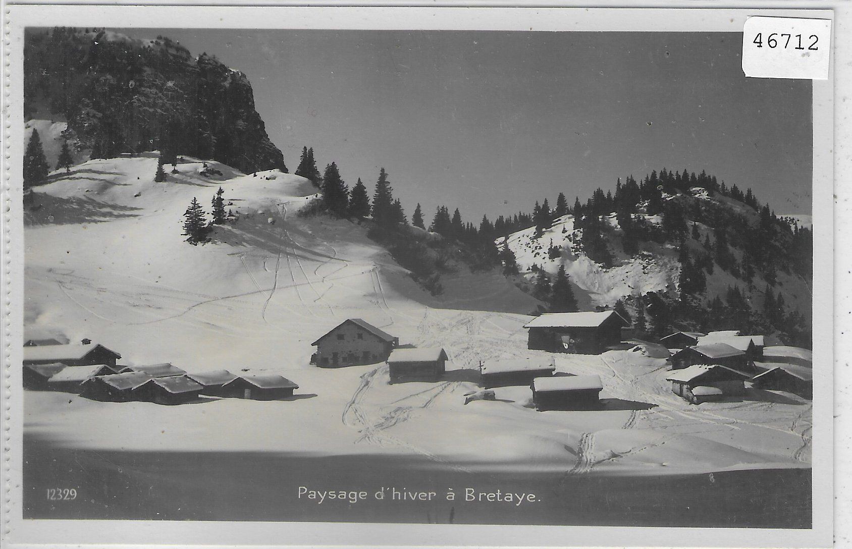 Cartoline postali: Paysage d'hiver a Bretaye – Usato da Ettingen venduto da Kartenplanet