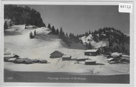 Paysage d'hiver a Bretaye
