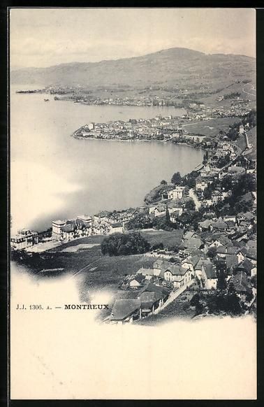 Cartoline postali: AK Montreux, Panorama – Usato da Berlin venduto da bartko-reher