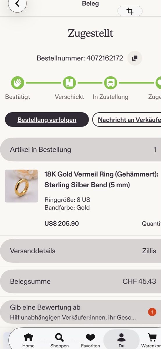 Altri gioielli: Set Armband Ring vergoldet – Nuovo (secondo la descrizione) da Donat venduto da troja007 3