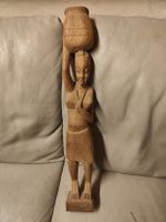 Afrikanische Holzfigur Frau Figur Skulptur 61cm gross