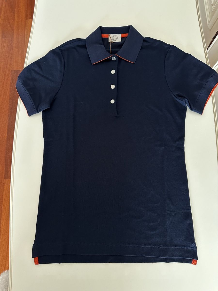 Hermès Magliette Polo: Hermes polo in navy blue – Nuovo e nell'imballaggio originale da Kilchberg ZH venduto da cruella