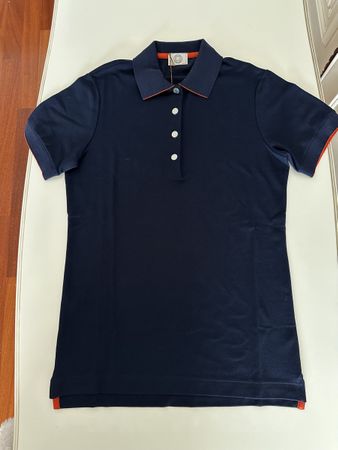 Hermes polo in navy blue