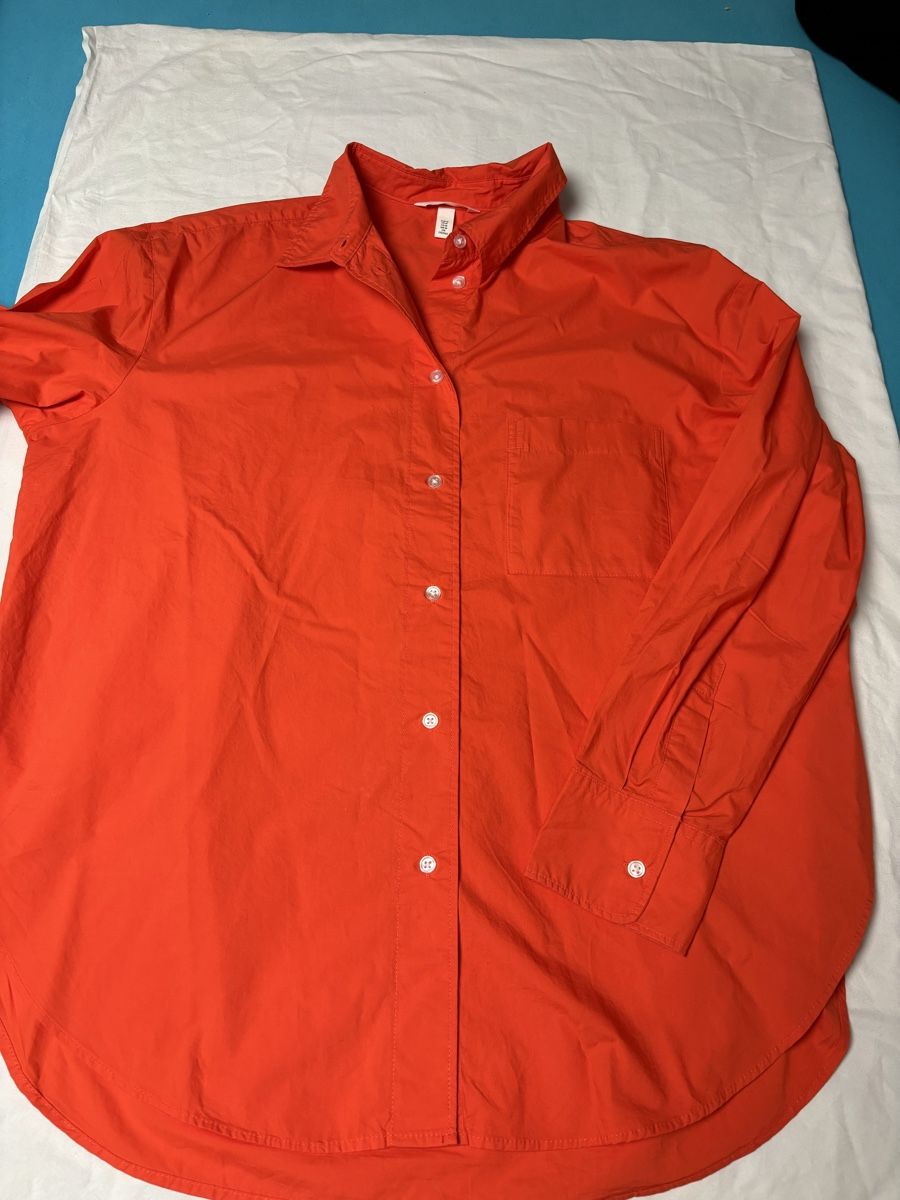 H&M Camicette: H&M Damen Bluse, Gr. M, orange, oversized – Nuovo e nell'imballaggio originale da Wald AR venduto da bertli00