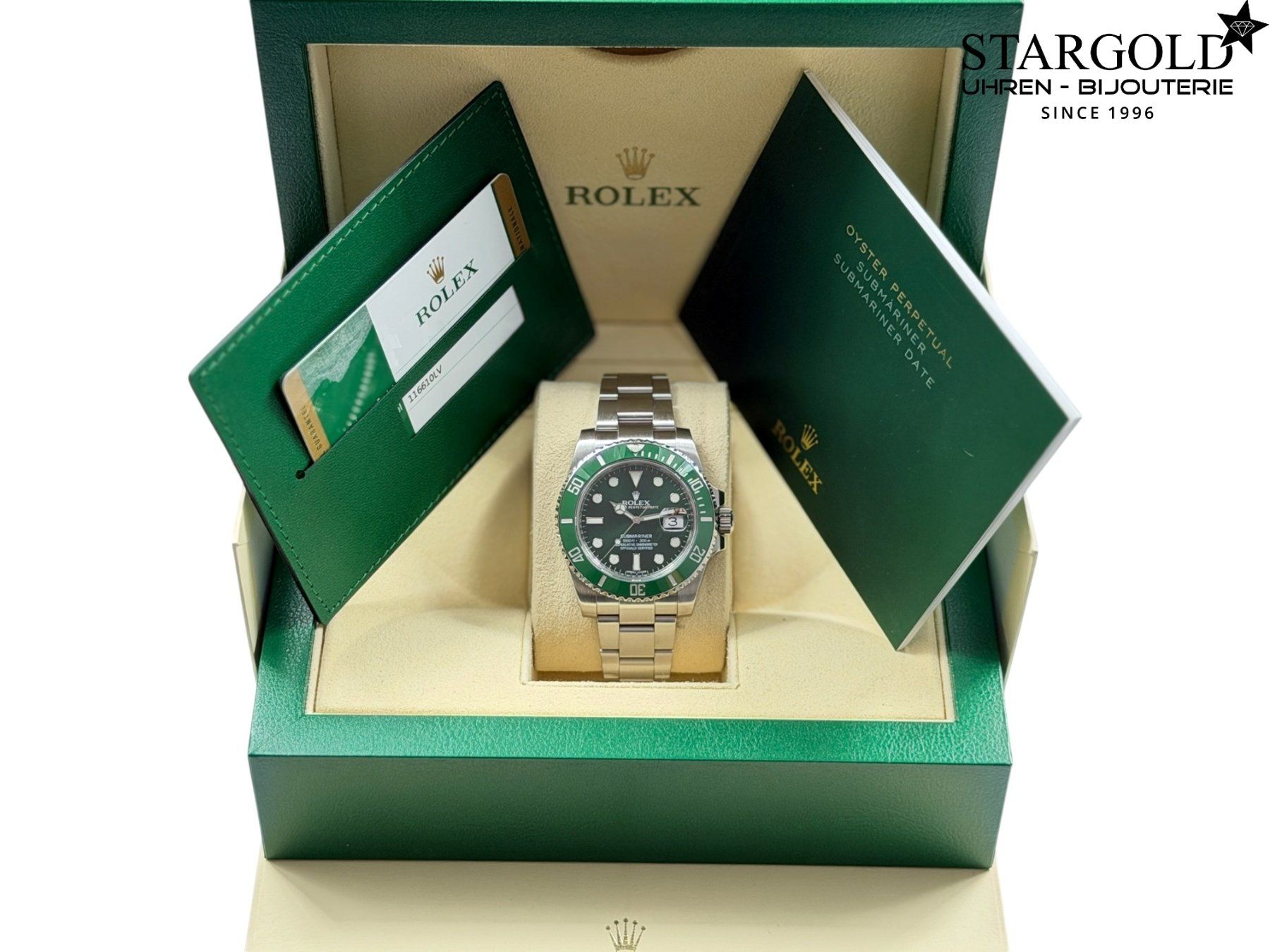 Rolex Uhren: Rolex Submariner Date "Hulk" - 116610LV – Gebraucht aus Zürich von Stargold-Uhren 1