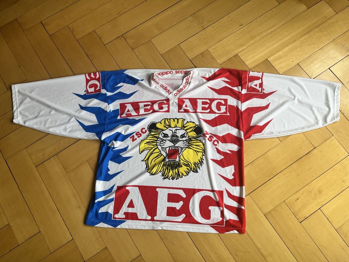 Adidas Canottiere & Pantaloni: ORIGINAL ZSC TRIKOT 1994-97 – Usato da zürich venduto da Reinblick_Zuerich