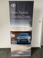 Plakatständer Werbebanner von Toyota Corolla Cross