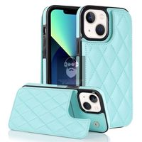 Schutzhülle Lux Etui Cover Leder Türkis für iPhone 15 Plus