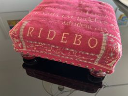 ✨ Repose-pieds vintage bordeaux style français classique ✨