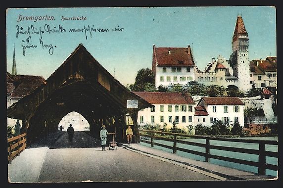 Cartoline postali: Bremgarten, Partie an der Reussbrücke – Usato da Berlin venduto da bartko-reher