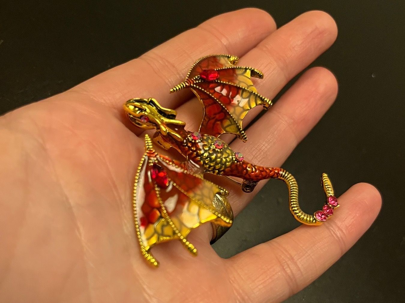 Broschen & Nadeln: Brosche Drache – Neu (gemäss Beschreibung) aus Gams von Mariawicca 7
