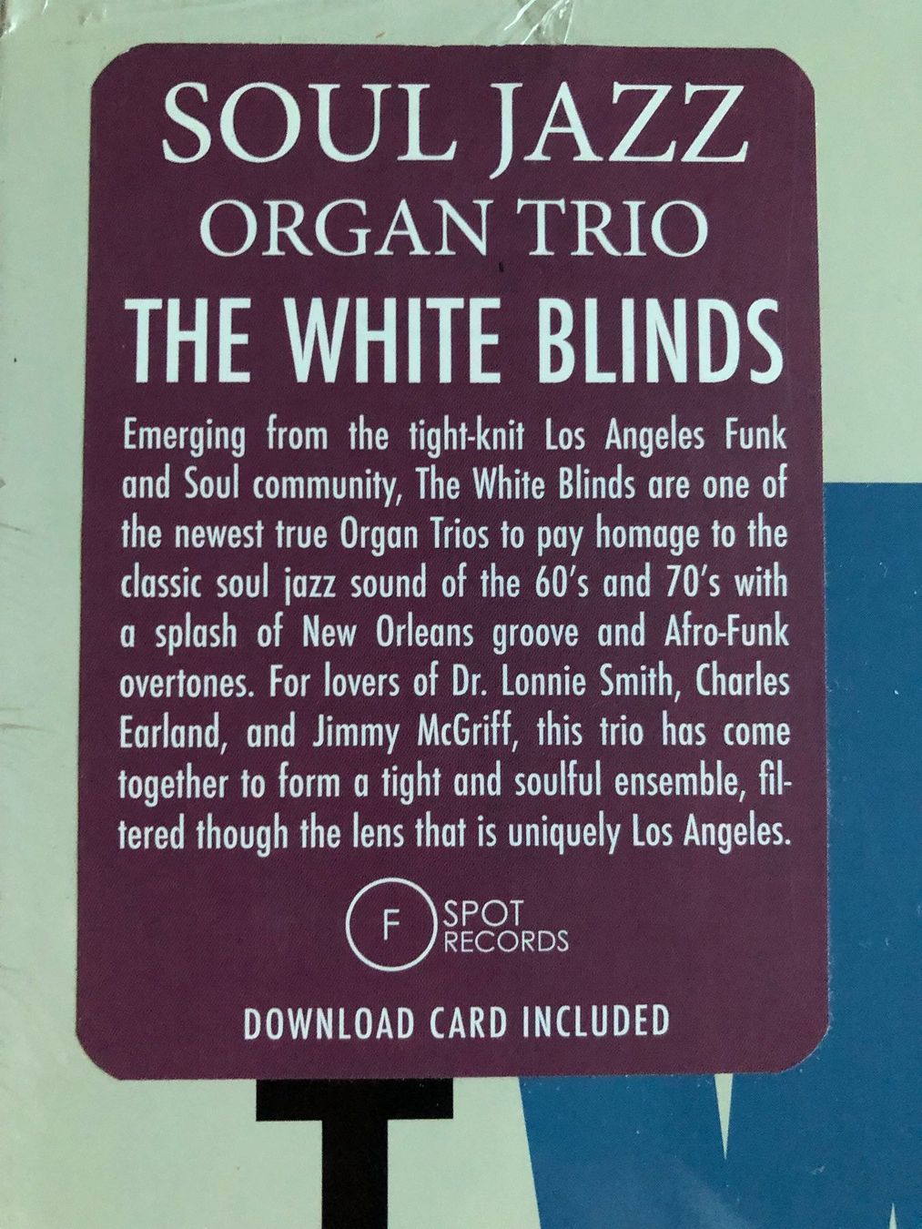 Dischi in vinile: THE WHITE BLINDS - Get to steppin' – Nuovo (secondo la descrizione) da Zufikon venduto da mirageg5 1