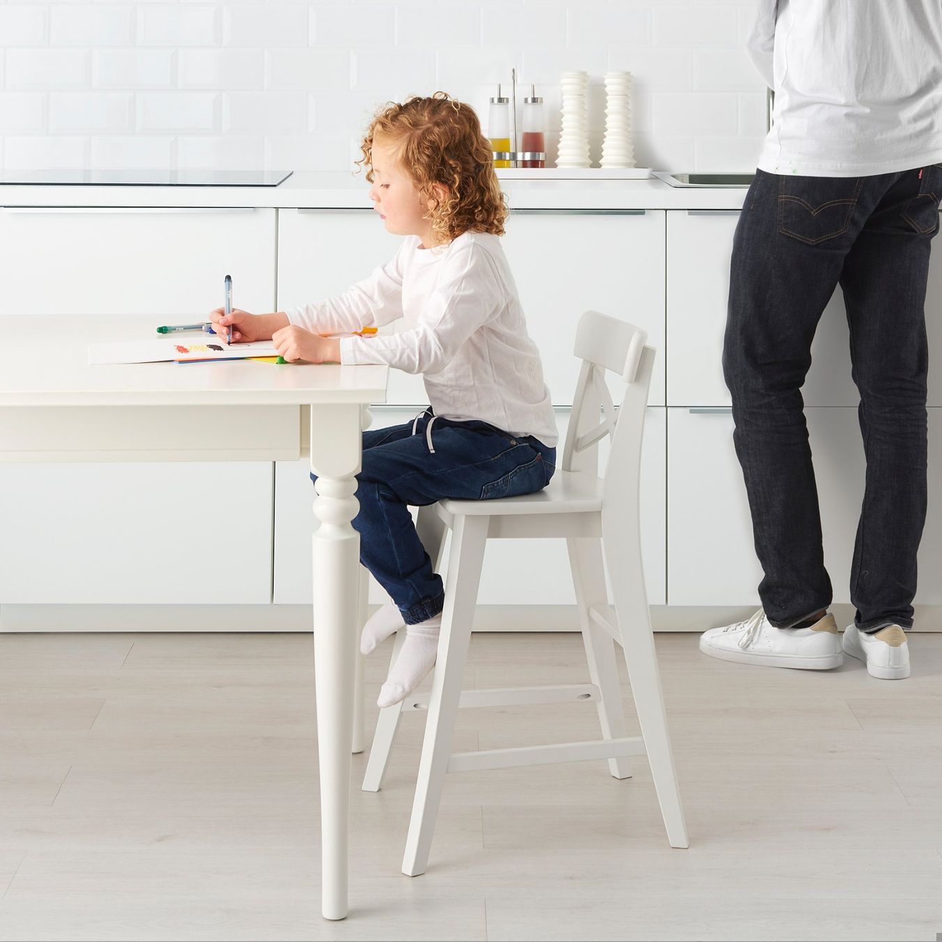 Ikea Sedie: IKEA INGOLF Kindstuhl weiß  90146456 – Nuovo e nell'imballaggio originale da Pratteln venduto da IKEA_Pratteln 1