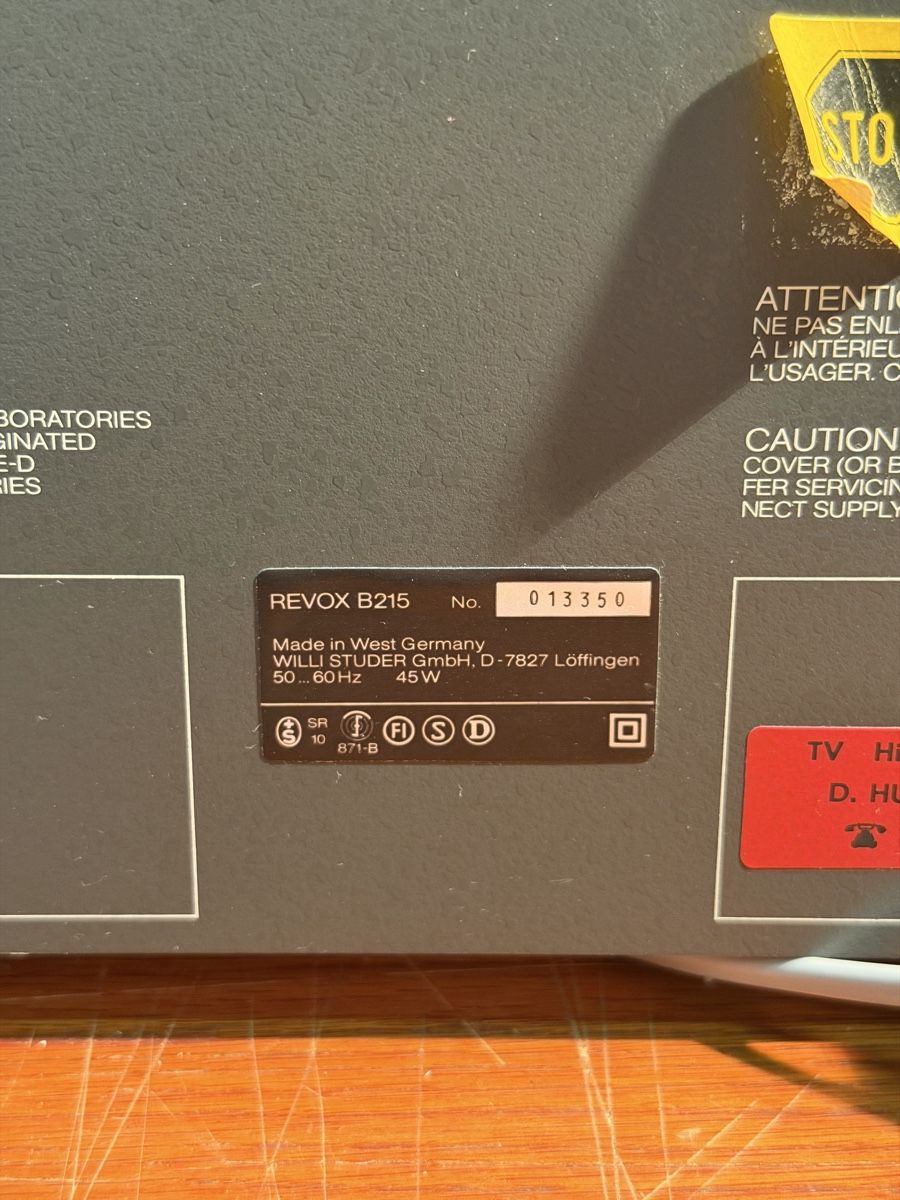 Revox Apparecchi a nastro: Vintage Revox B215 Cassette Tape Deck – Usato da Lausanne venduto da artnouveau04 3