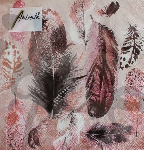 Tovaglioli: Serviette feather mix (1413) 2Stk. – Nuovo (secondo la descrizione) da Schlatt TG venduto da kreativ-atelier