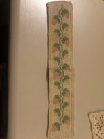 antike Stickerei als Buchzeichen, 19 cm lang