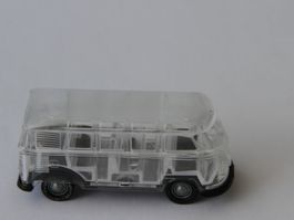 VW T1, Bus Samba, Glasklar 25 Jahre Brekina, 1 : 87, Neu