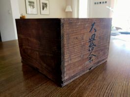 Antike Holzkiste Japanische Teebox Aufbewahrung Rarität