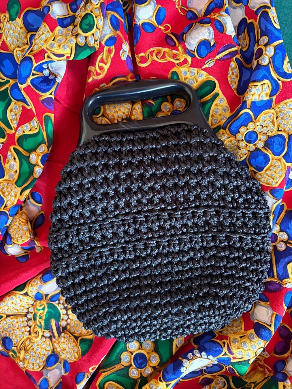 Borse da donna: VINTAGE Antik Original Handtasche  / Schwarz Raffia – Usato da Interlaken venduto da Bona55 3