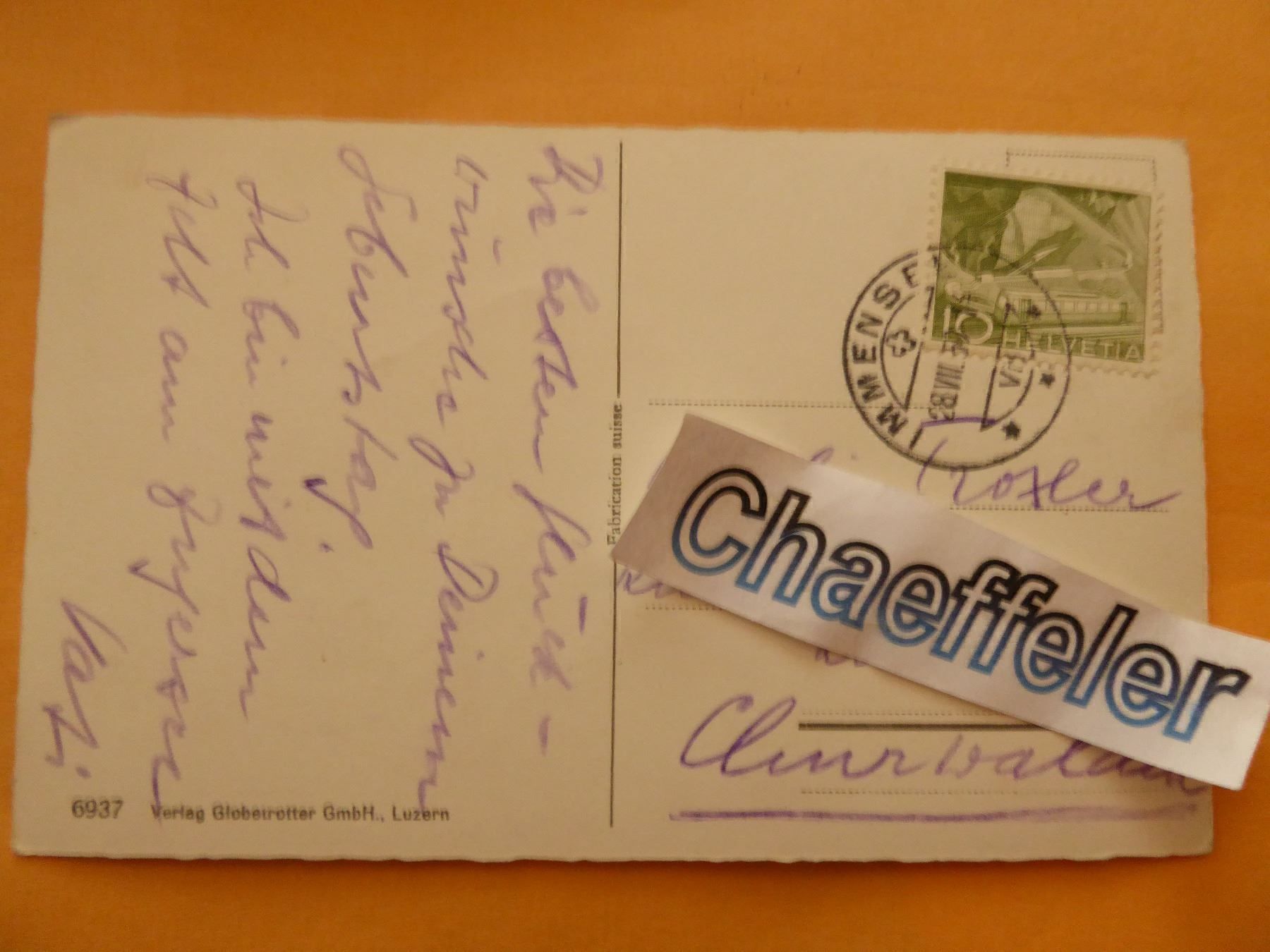 Cartes postales: 1959 Immensee – D'occasion à Zürich par Chaeffeler 1