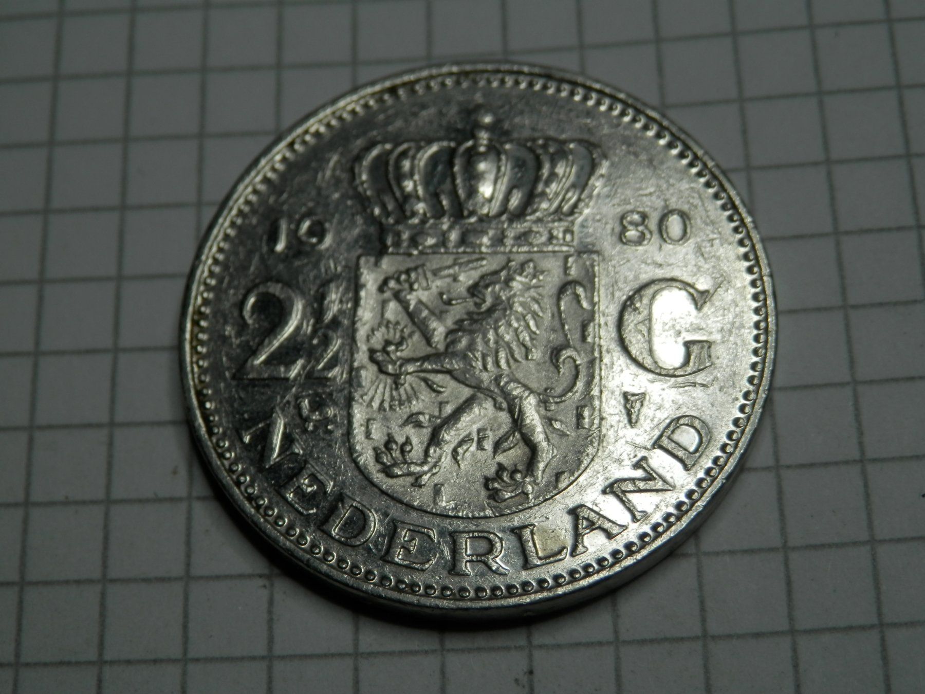 Alle Münzen: Niederlande 2½ Gulden, 1980 – Gebraucht aus Weiach von weiach81