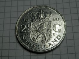 Niederlande 2½ Gulden, 1980