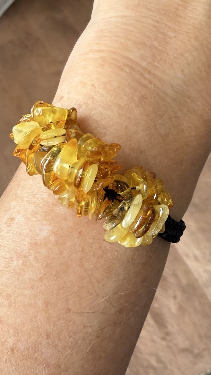 Bracciali & Braccialetti: Makramee-Armband mit Bernstein – Nuovo e nell'imballaggio originale da Ebikon venduto da elischka 5