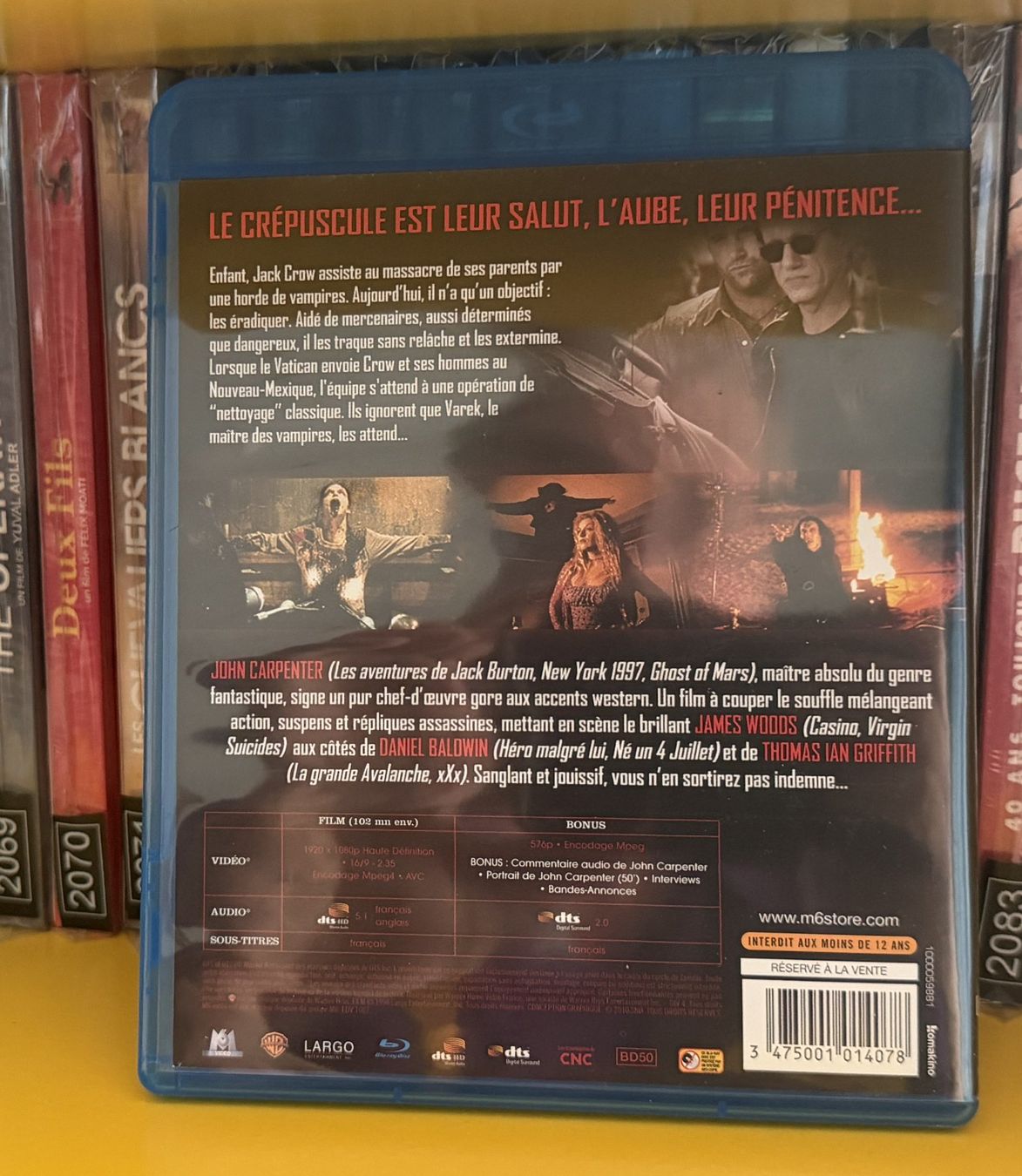 Tutti i DVDs: Blu-ray Vampires (1998) – Usato da Semsales venduto da __Florian__ 2