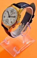 Rare CHRONOGRAPH TELDA MECHANISCH MOV. VENUS 170 MIT LEDERBA