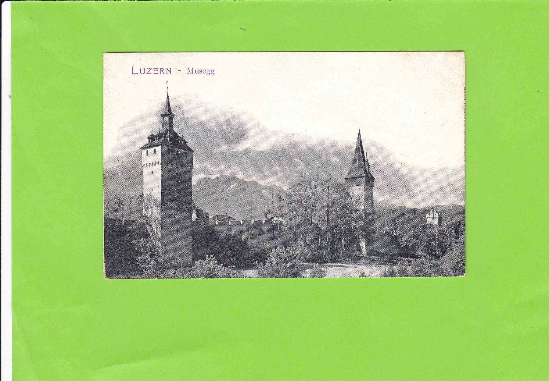 Ansichtskarten: Luzern-Musegg – Gebraucht aus St. Peterzell von neckertal