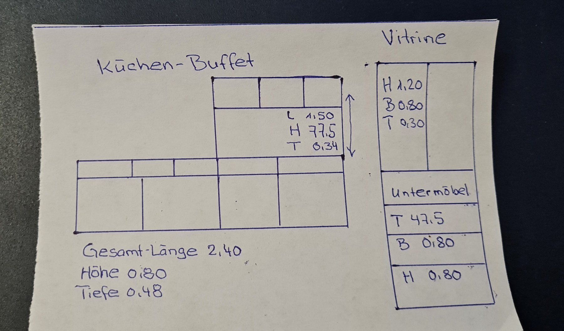 Vetrine: Rustikales Küchen-Esszimmer-Set, Tisch & Buffet – Usato da Niederhasli venduto da Yuppy-Auktionen 4