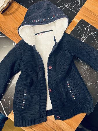 DMAM DU PAREIL DE MEME DICKE STRICKJACKE MOT FUTTER GR 110/T
