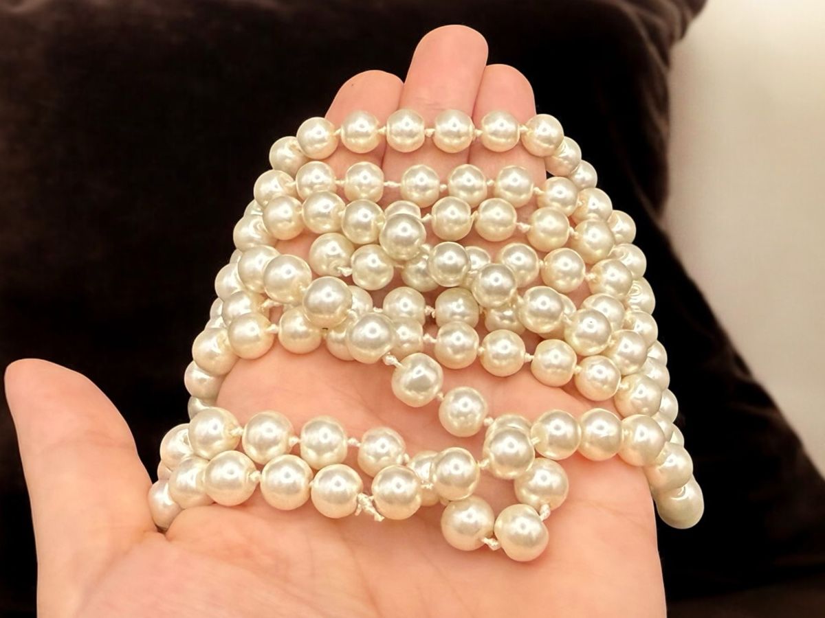 Ketten: Elegante lange Halskette aus Perlen – Gebraucht aus Lamone von LaCantinaMagica 1