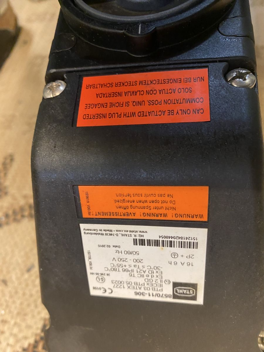 Stecker: Stahl Schalt Steckdose, 8570/11-306, Atex – Neu (gemäss Beschreibung) aus Birmenstorf AG von monza2011 4